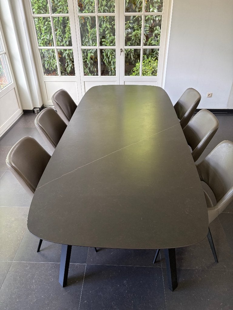 Keramische tafel 260x110 cm, Comme neuf, 100 à 150 cm, Enlèvement, 200 cm ou plus
