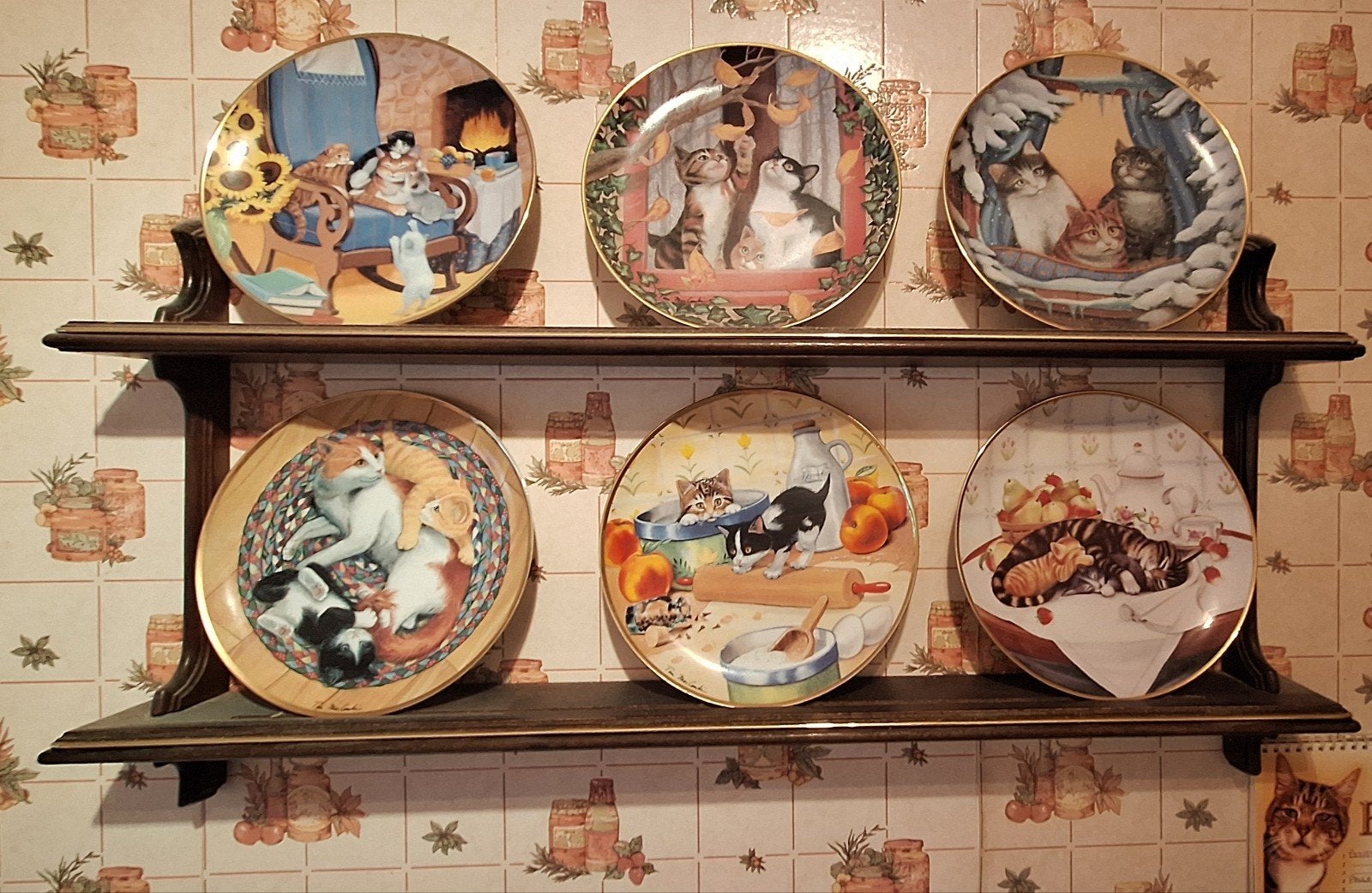 Étagère murale à 6 assiettes Franklin Mint, Enlèvement