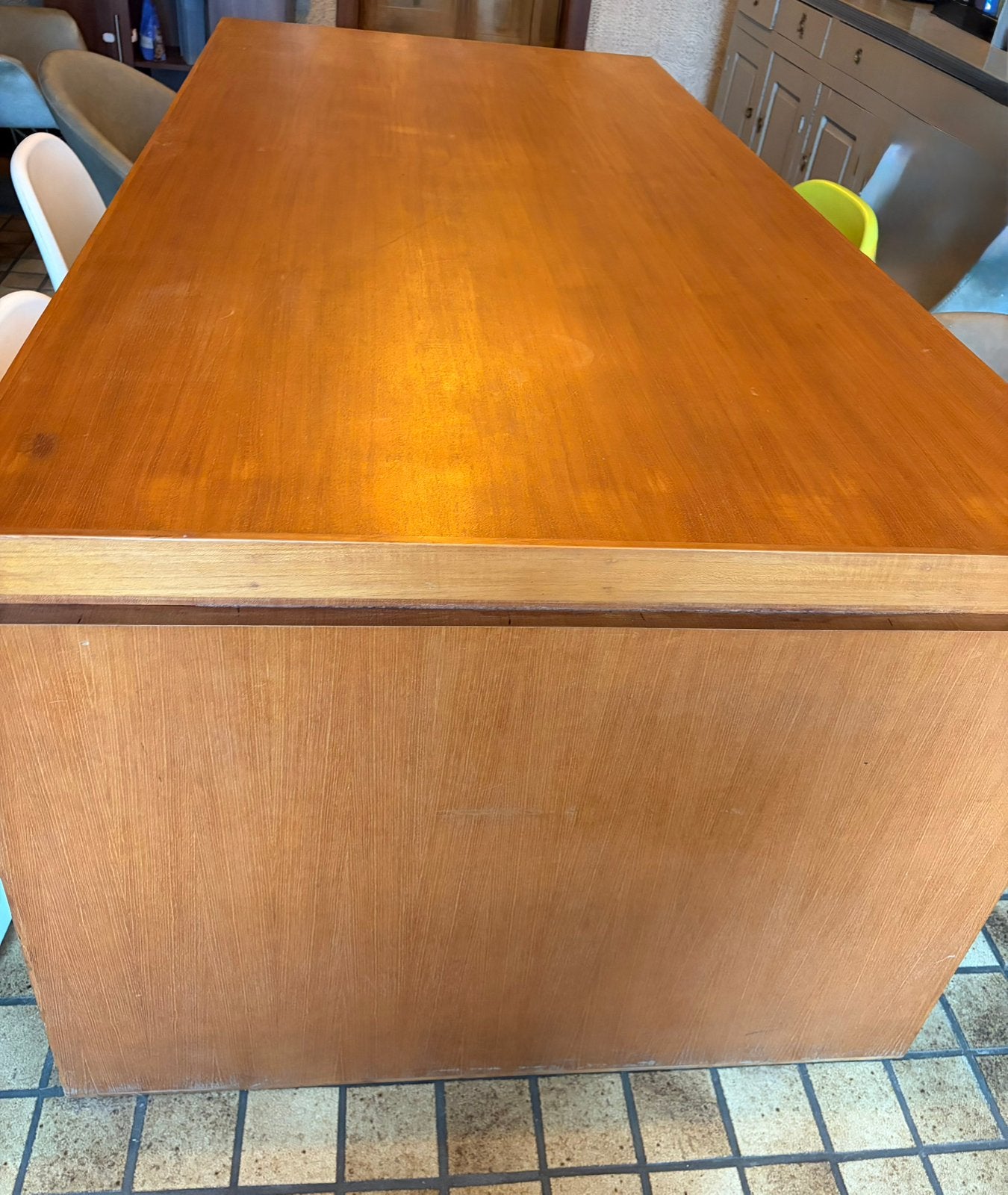 Grote teak tafel, Ophalen, Zo goed als nieuw