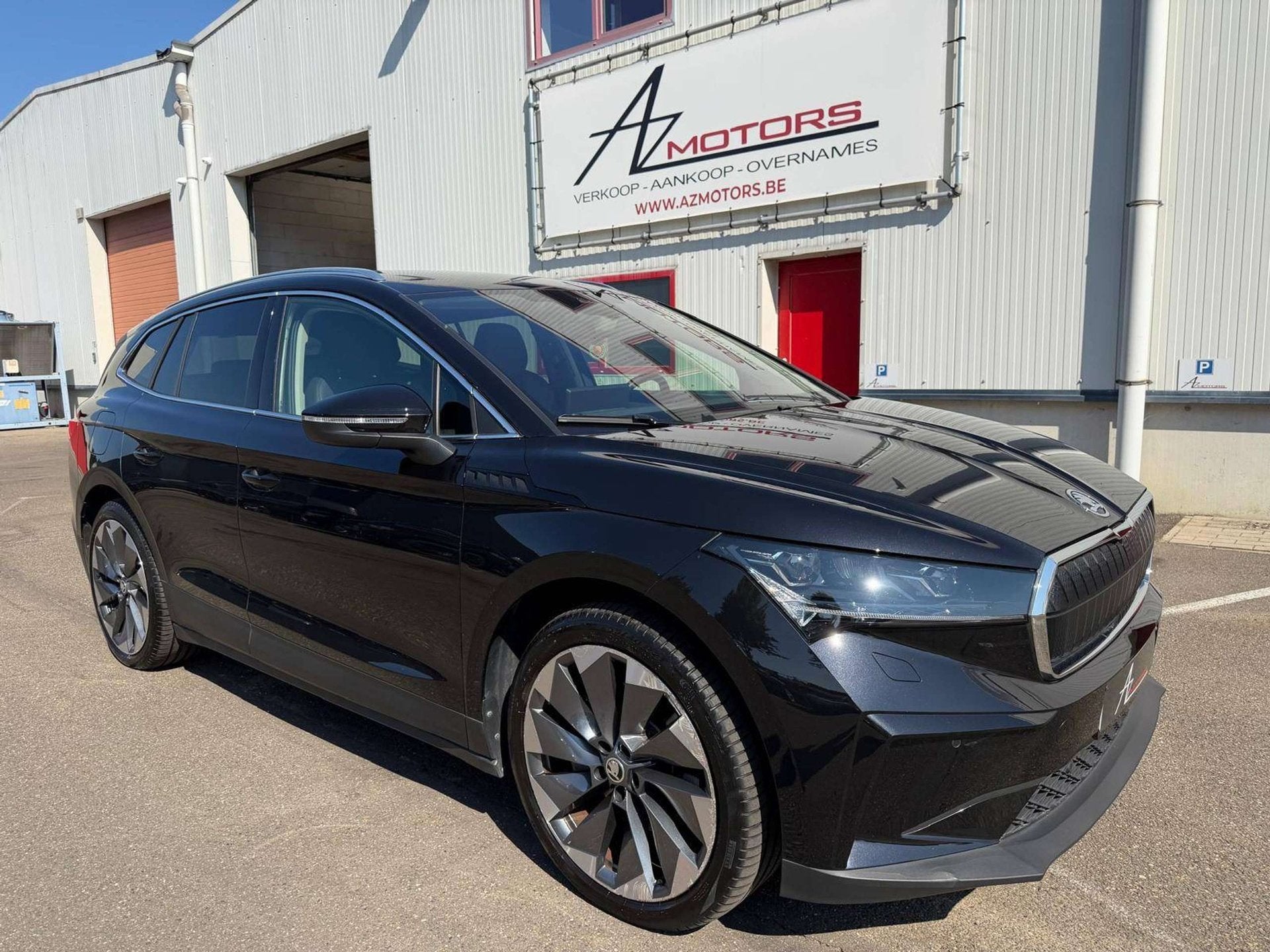 Skoda Enyaq 82kWh Sportline Keyless/Leder/Memory/Trekh/Carpl, Autos, Commande vocale, Achat, Euro 6, Noir