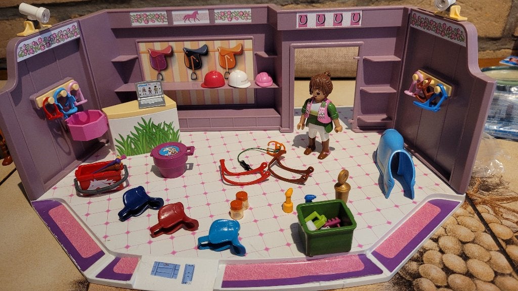 playmobil boutique équitation 9401, Enlèvement ou Envoi, Autres séries, Utilisé, Autres types