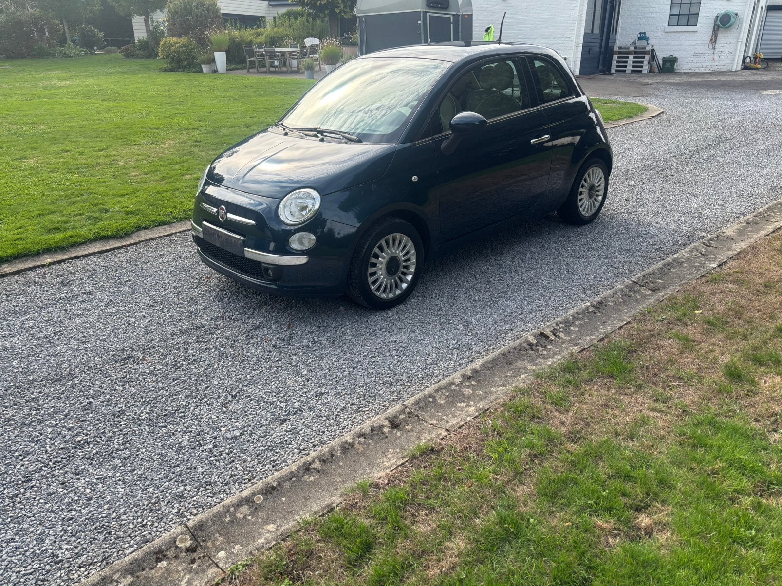 Fiat 500 ! Marchant ! Dégât ! Carosserie !2013!, Autos, Achat, Beige, Boîte manuelle, 2 portes