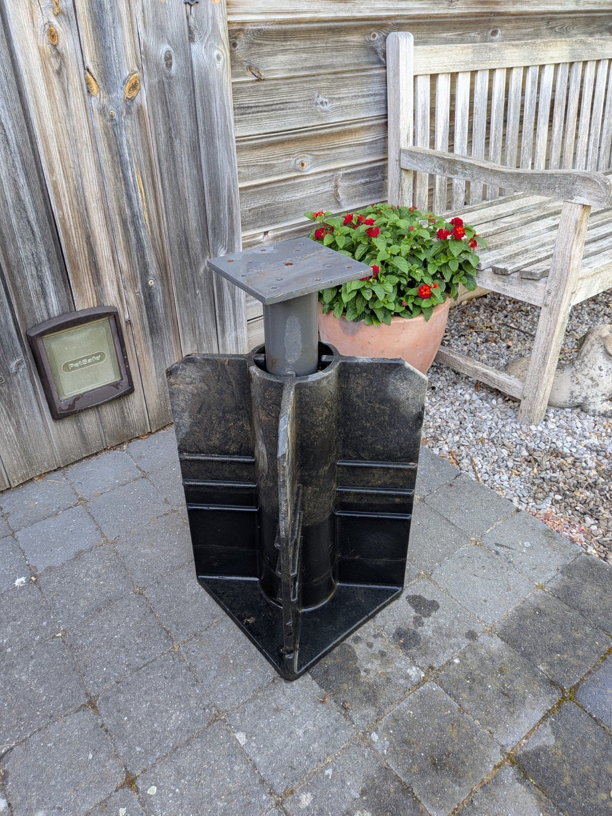 parasol ingraaf voet, Ophalen, Gebruikt, Overige materialen, Overige typen