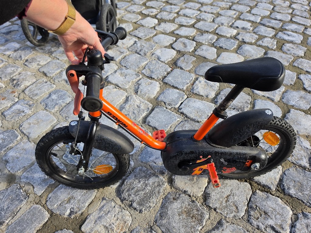 Kinderfiets 14inch, Fietsen en Brommers, Ophalen, Gebruikt, Velgrem, Minder dan 16 inch