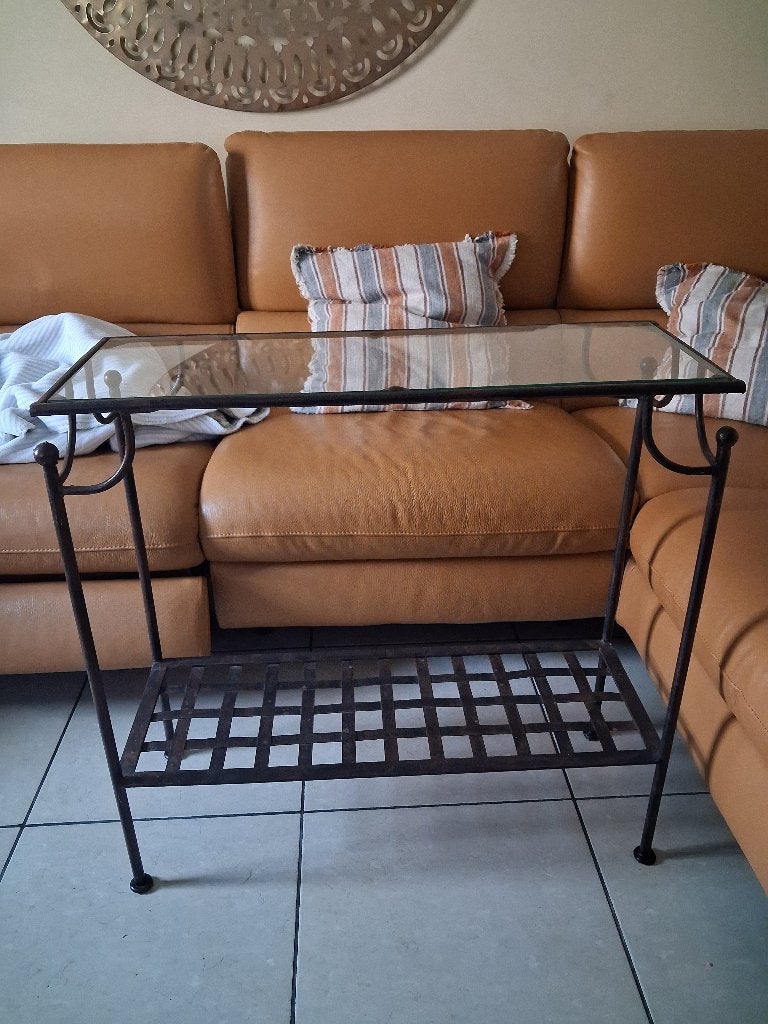 Console en fer forgé, 25 à 50 cm, Verre, 50 à 100 cm, Enlèvement