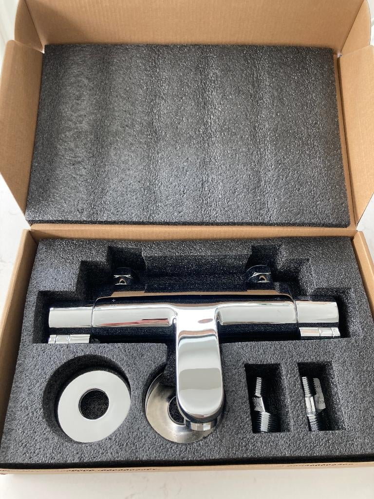 Robinet de bain thermostatique Nobili, neuf, Bricolage & Construction, Sanitaire, Enlèvement ou Envoi, Neuf, Chrome, Robinet