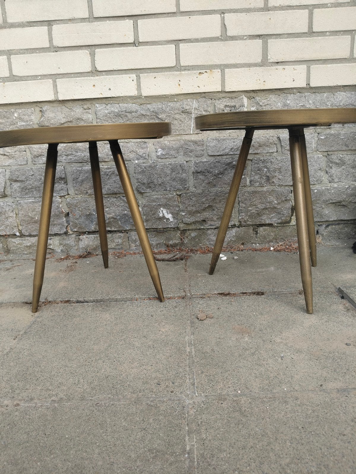 salon of bijzettafeltjes, Huis en Inrichting, Tafels | Salontafels, Ophalen, 50 – 75, Minder dan 50 cm, Rond