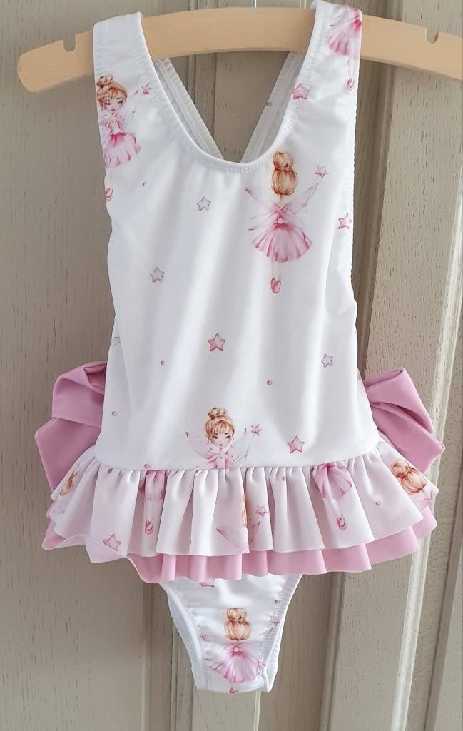Badpak en poncho  meia pata 2/4 j, Kinderen en Baby's, Babykleding | Baby-zwemkleding, Meisje, Badpak, Overige maten, Ophalen of Verzenden