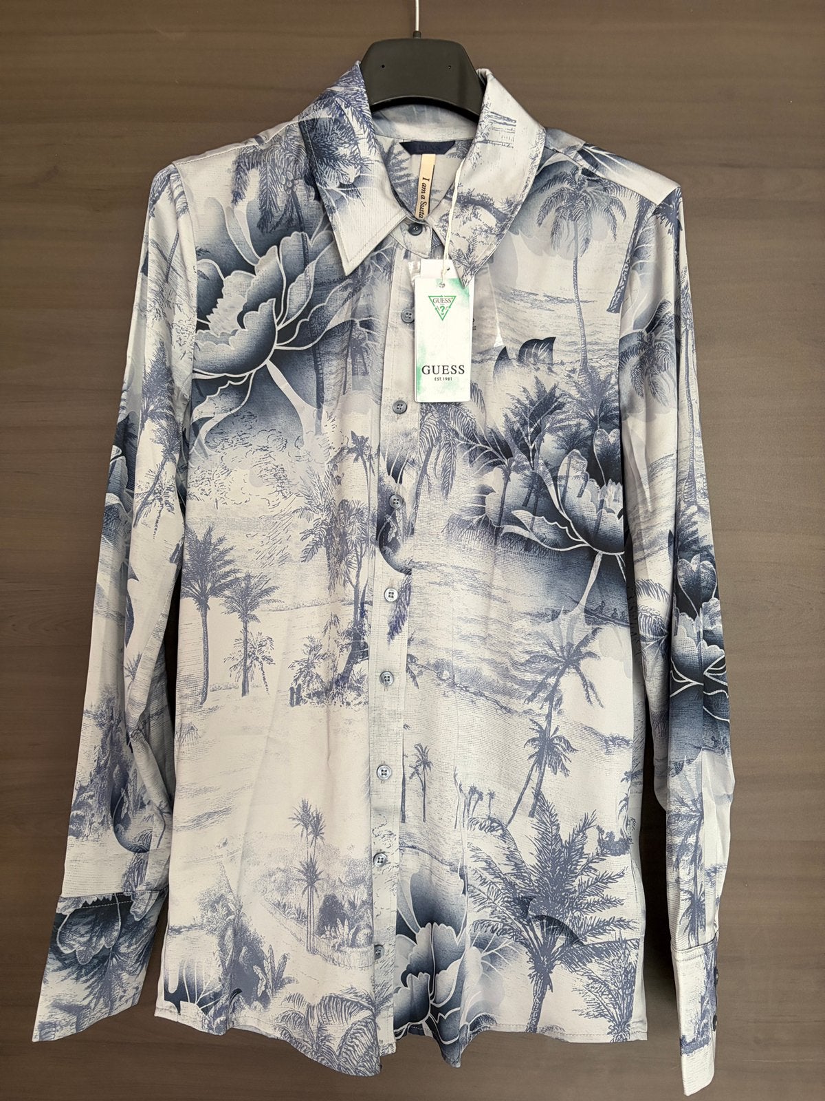 Blouse GUESS neuve avec étiquette XS, Enlèvement ou Envoi, Neuf, Taille 34 (XS) ou plus petite, Bleu