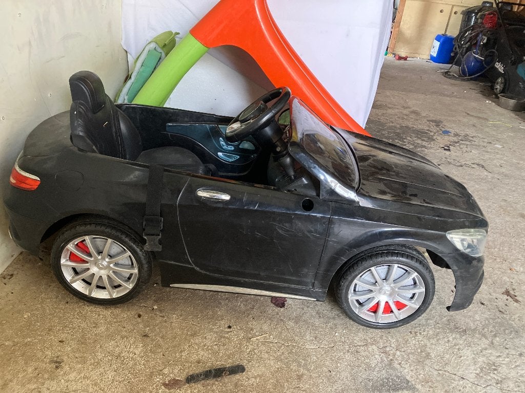 Mercedes 12v et Porsche 6v voiture accu, Enlèvement, Utilisé