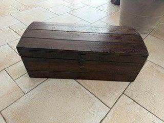 coffre en bois ancien, Maison & Meubles, 50 à 100 cm, Enlèvement, Utilisé, Moins de 50 cm