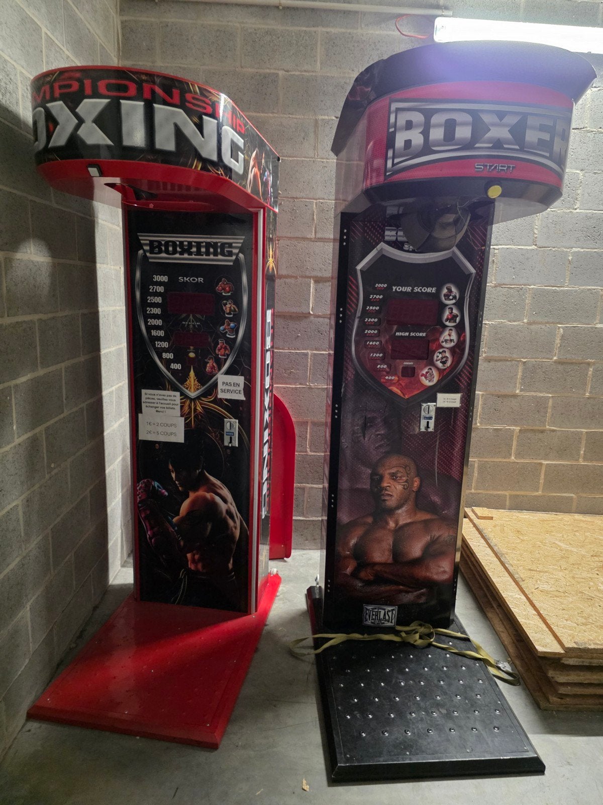 machine de punch ou de frappe  arcade forain, Enlèvement, Utilisé