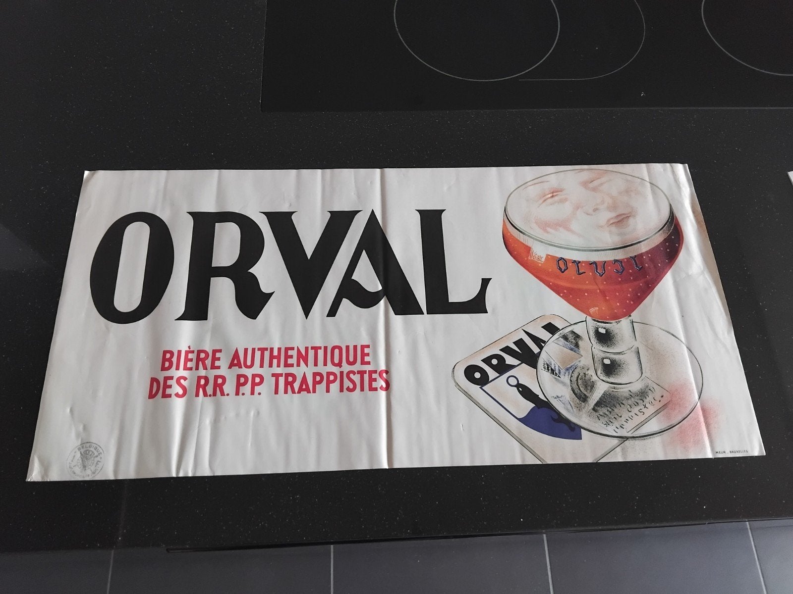 Oude affiche orval, Ophalen