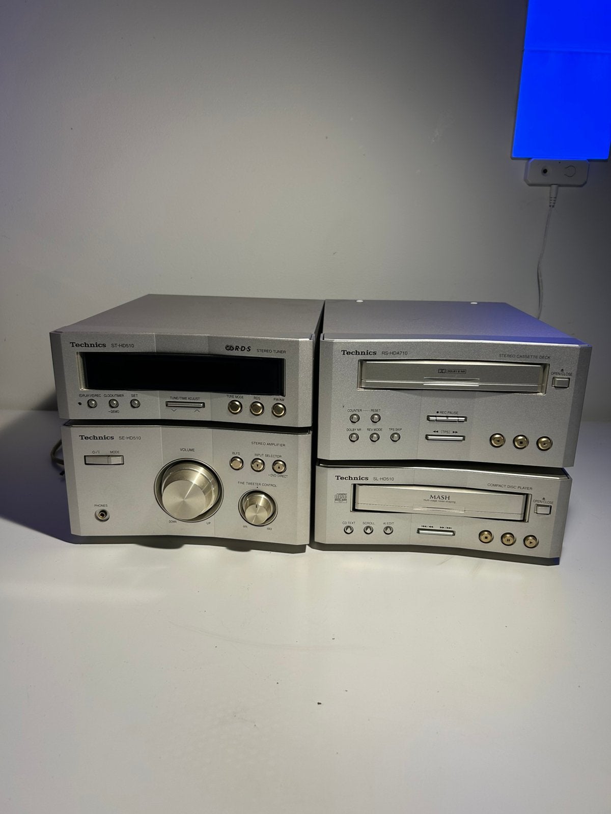 Technics Vintage Hi-Fi Stereo Set, TV, Hi-fi & Vidéo, Enlèvement, Utilisé, Deck cassettes ou Lecteur-enregistreur de cassettes