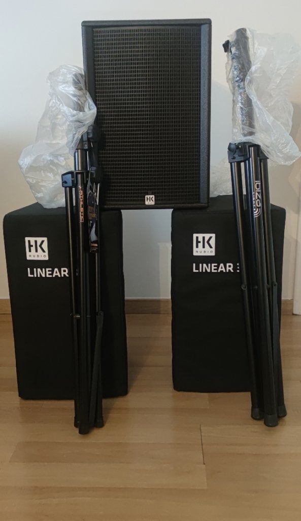 Hk Audio Linear L3 112 -2 stuks +premium pro 112 fd- 1 stuk, Ophalen, Zo goed als nieuw, Dj-set