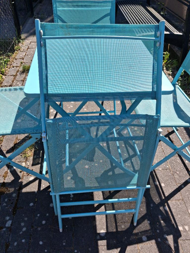 4. Stoel en tafel, Ophalen, Gebruikt, Tuinset, Eettafel