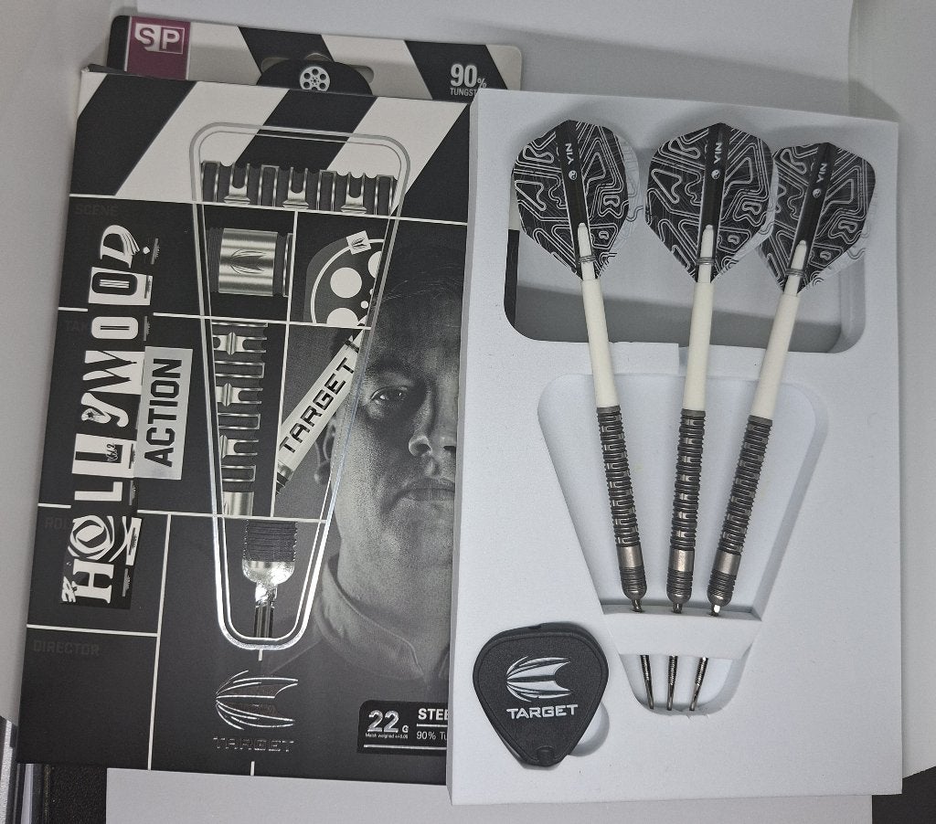 Darts pijlen Target Chris Dobey Hollywood Action 90% 22 gram, Ophalen of Verzenden, Gebruikt, Pijlen