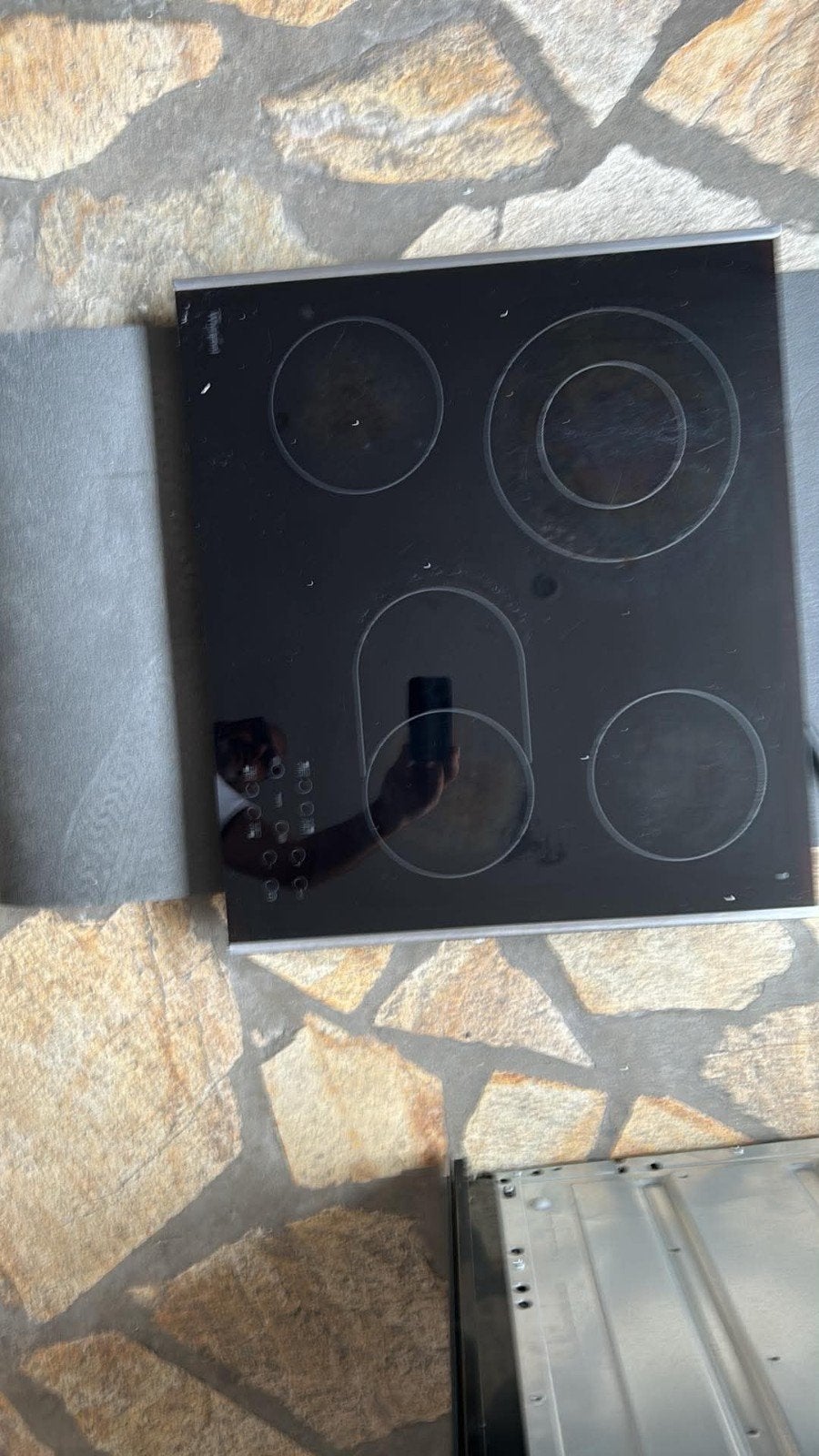 Table de cuisson vitrocéramique, Elektronische apparatuur, Kookplaten, Ophalen, Gebruikt, Keramisch, 4 kookzones