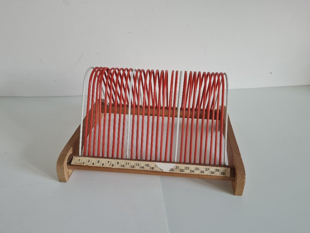 vintage platenrek, platenhouder voor 30 LP's, Enlèvement ou Envoi