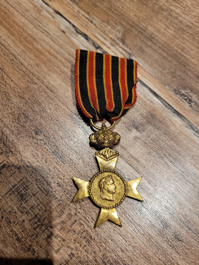 Belgique - Croix commémorative du règne du Roi Léopold I, Verzamelen, Ophalen of Verzenden