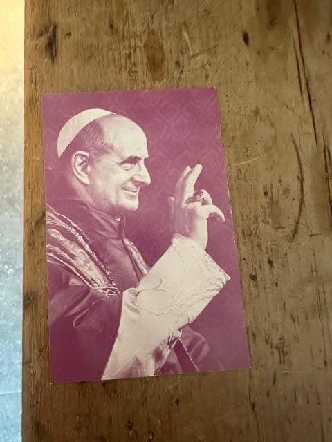 tot zalig aandenken Z.H. paus Paulus VI Roeselare, Verzamelen, Ophalen of Verzenden, Zo goed als nieuw, Kaart of Prent, Christendom | Katholiek