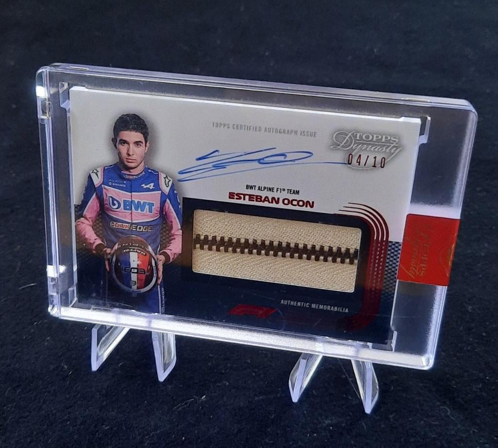 Esteban Ocon Autograph/Racing Suit Patch /10 Topps Dynasty, Ophalen of Verzenden