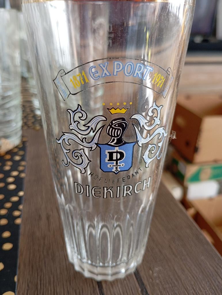 verre Diekirch 1871 export 1971, Enlèvement, Neuf, Verre à bière