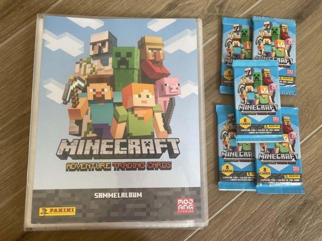 Minecraft Adventure trading cards collectie, Enlèvement ou Envoi, Comme neuf, Livre ou Catalogue