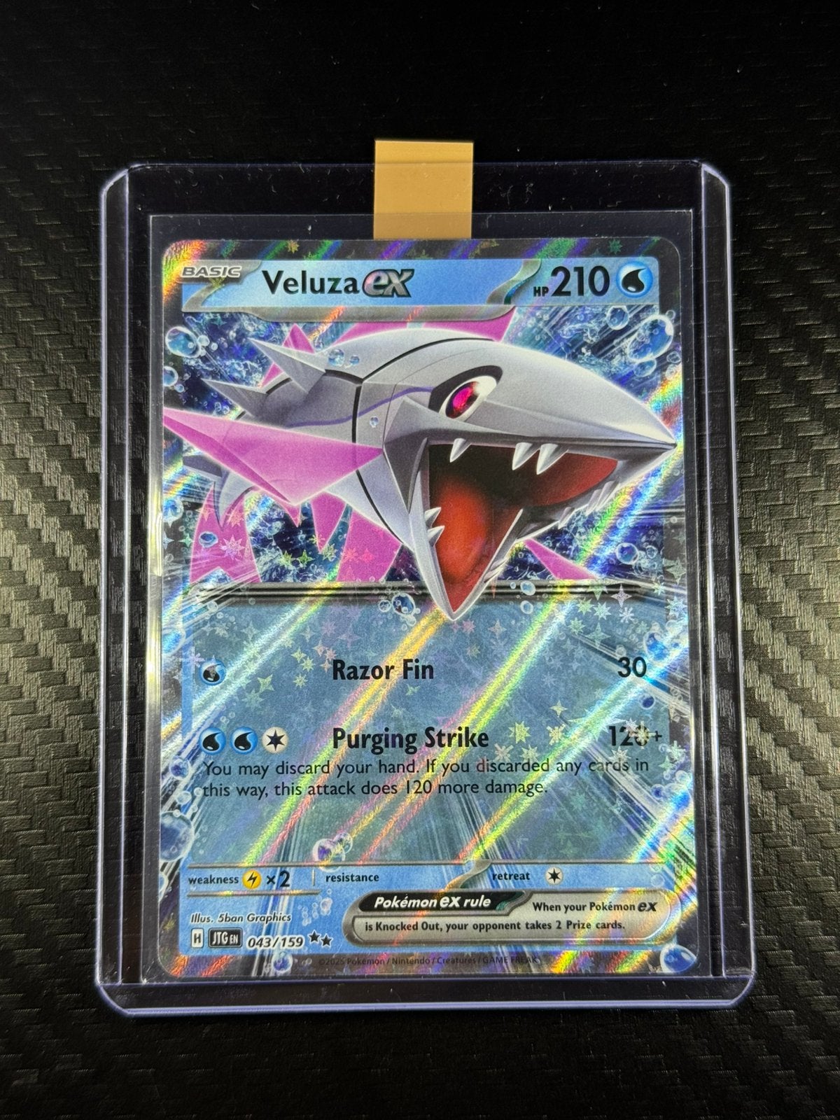 Veluza ex | Double Rare | Holo | Journey Together | #043/159, Verzenden, Nieuw, Losse kaart
