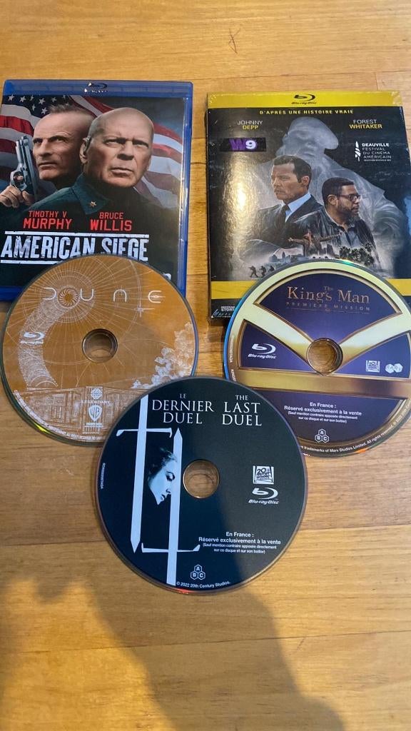 Lot de 5 BLU-RAY dont un encore emballé, Ophalen of Verzenden