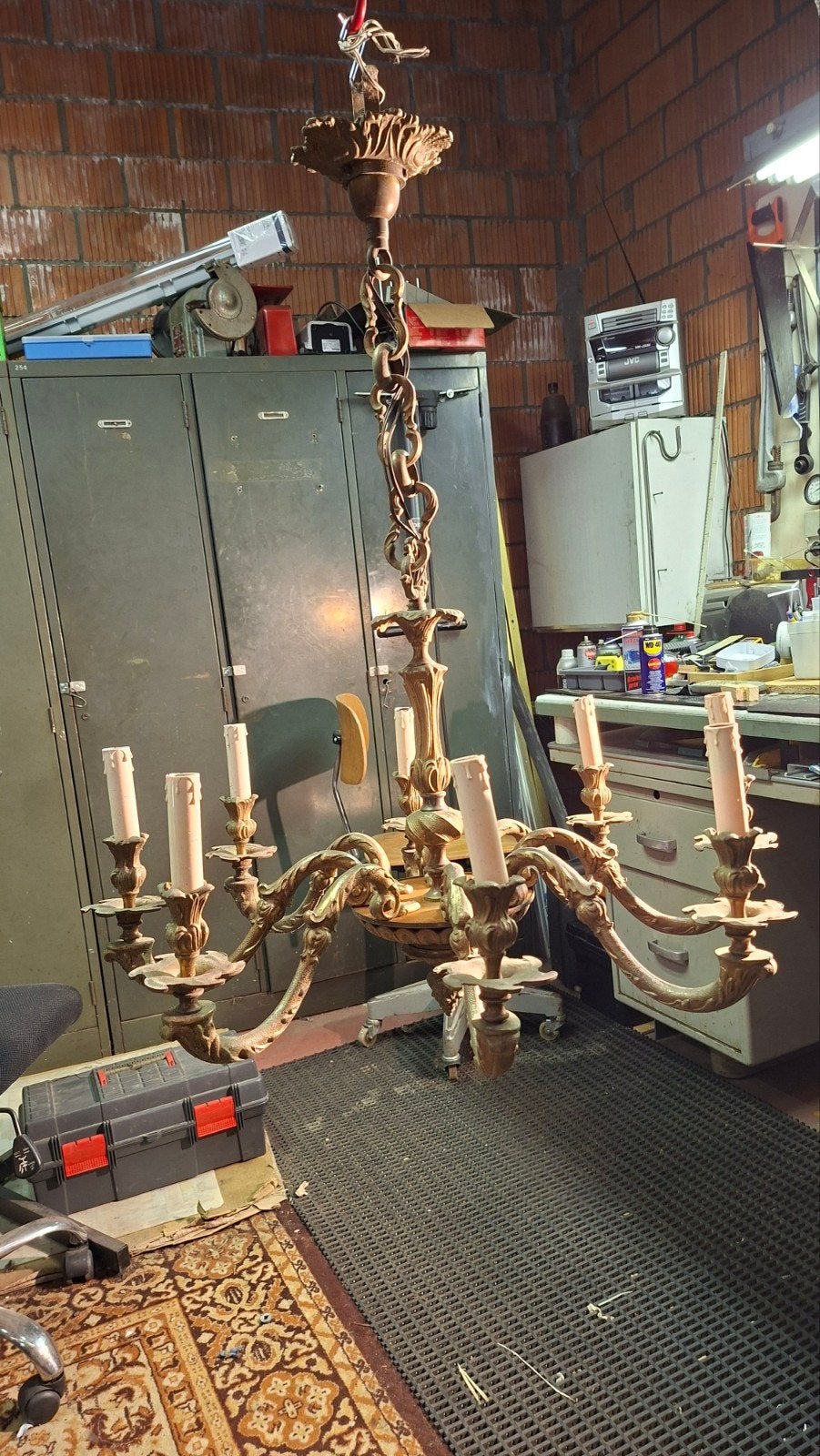 Mazarin kroonluchter, Enlèvement
