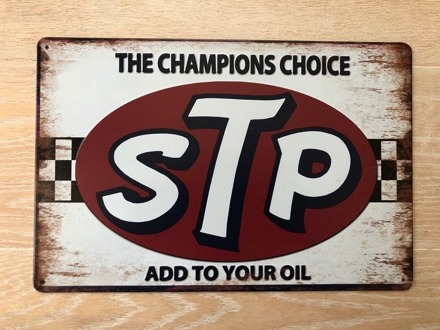 Metalen STP vintage look wandplaat - 20x30cm, Ophalen of Verzenden, Nieuw, Reclamebord