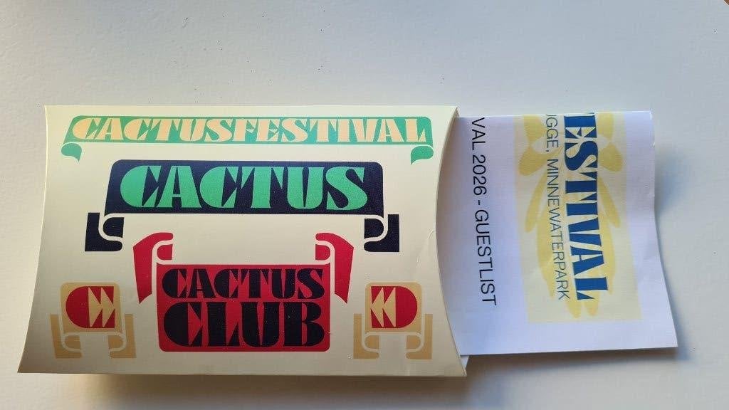 3 dagenticket Cactusfestival 2026 €100, Ophalen
