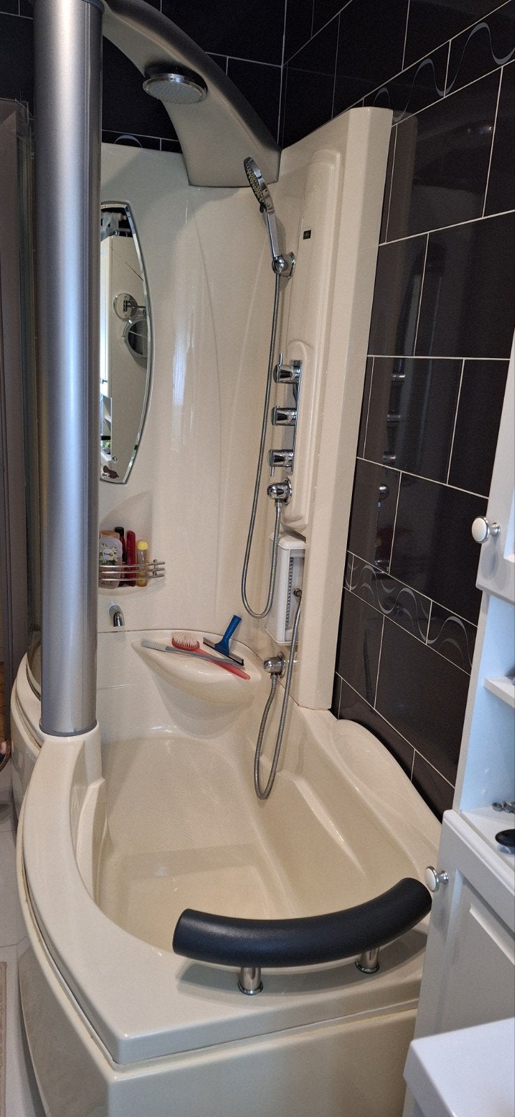 duche/bad combinatie Hoog: 2,2m, breed:80cm,lang:1,8mdouche/, Huis en Inrichting, Ophalen, Gebruikt