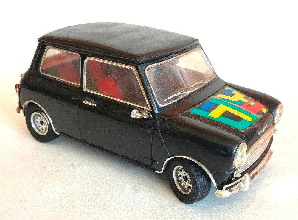Mini Cooper S zwart Solido 1:18 in doos., Ophalen of Verzenden, Gebruikt, Auto, Solido