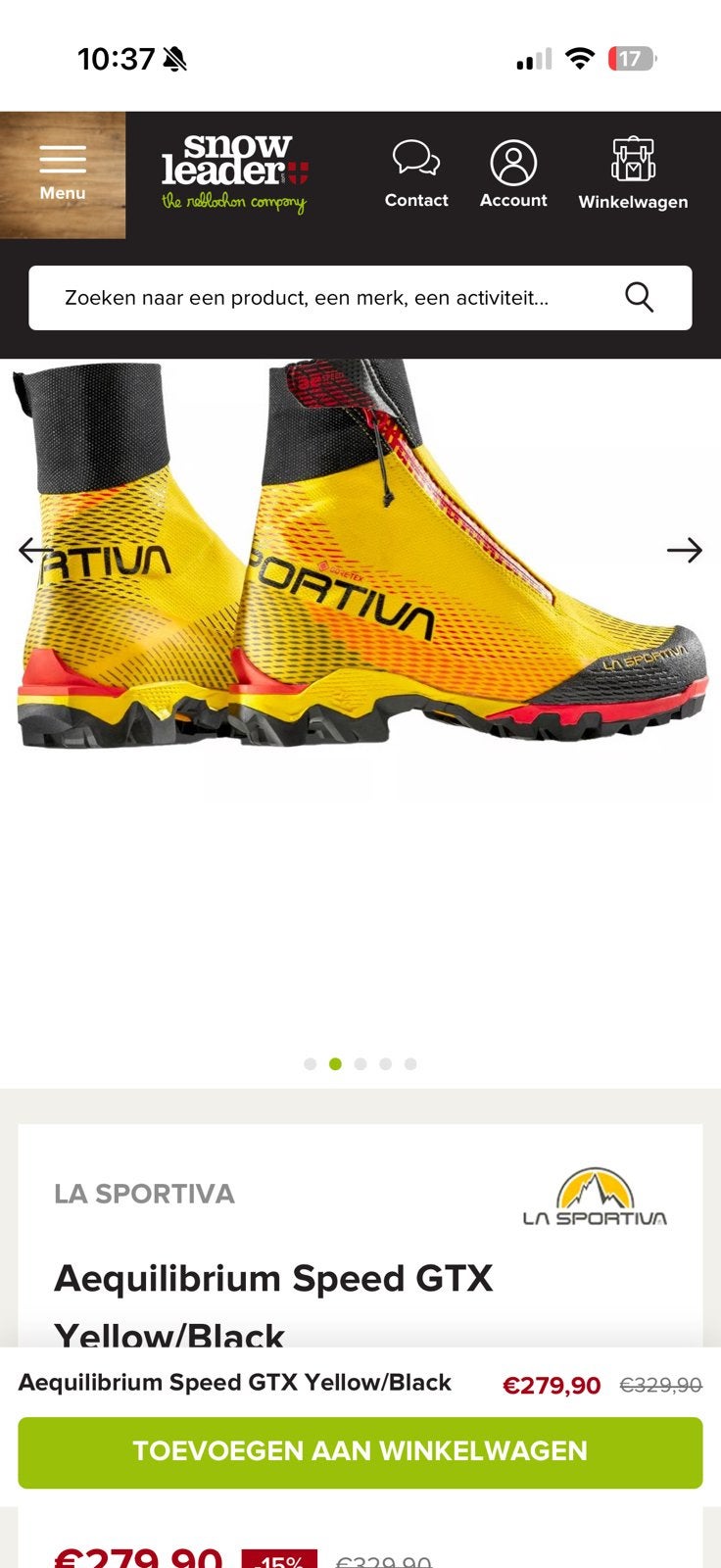 La sportiva aqualibrium gtx, Ophalen, Zo goed als nieuw