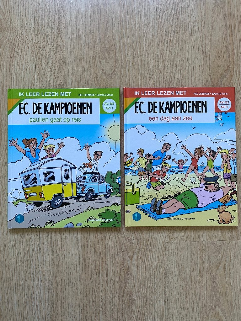 2 boekjes 'Ik leer lezen met F.C. De Kampioenen', Boeken, Ophalen, Zo goed als nieuw