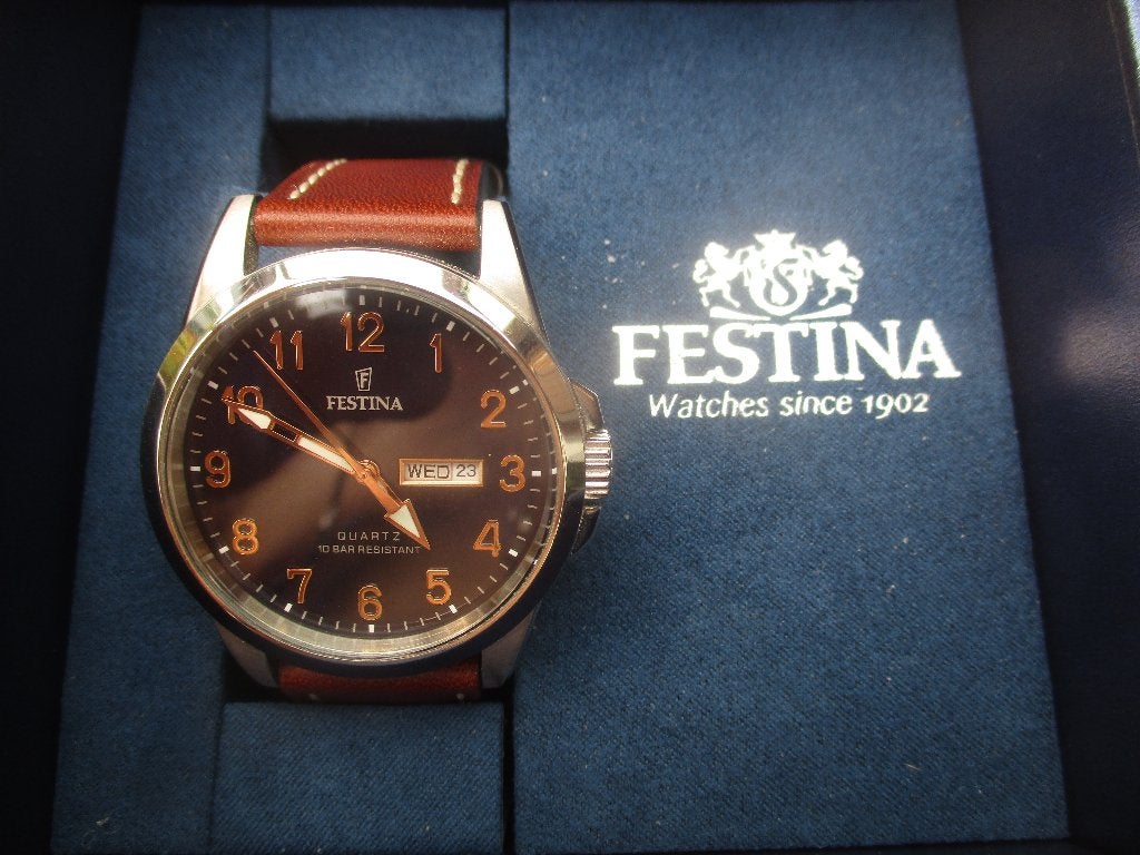 horloge, Handtassen en Accessoires, Horloges | Heren, Zo goed als nieuw, Overige merken, Overige materialen, Ophalen of Verzenden