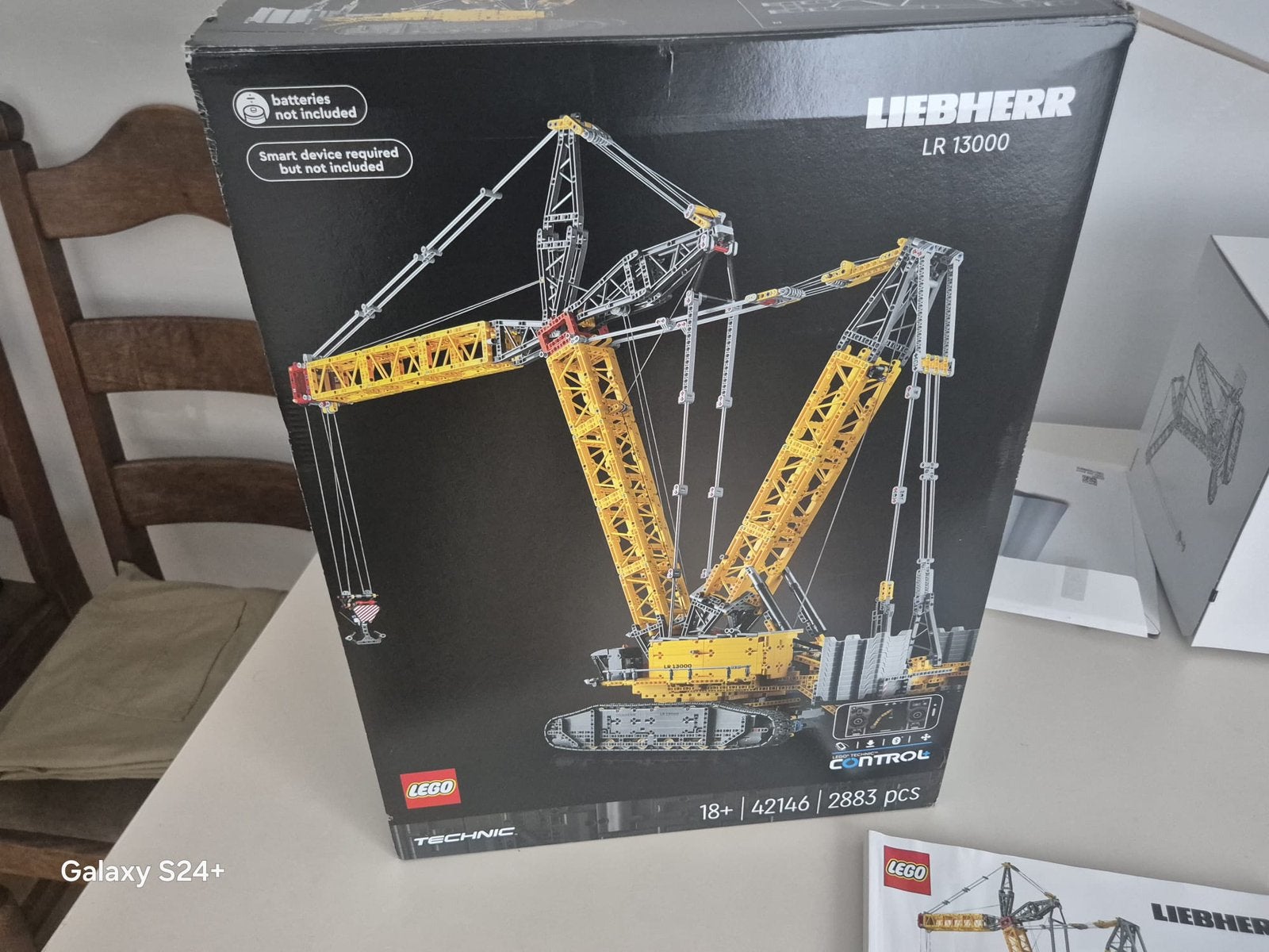 Lego Liebherr rupsbandkraan LR 13000, Enlèvement, Comme neuf, Lego