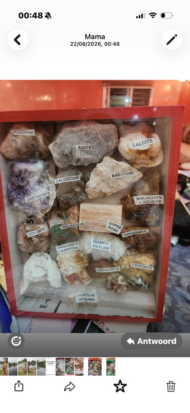 Mineralenverzameling uit Marokko – 2 complete dozen, Ophalen of Verzenden