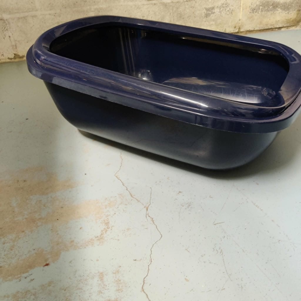 Grote kattenbak met afneembare rand, Ophalen, Zo goed als nieuw, Open