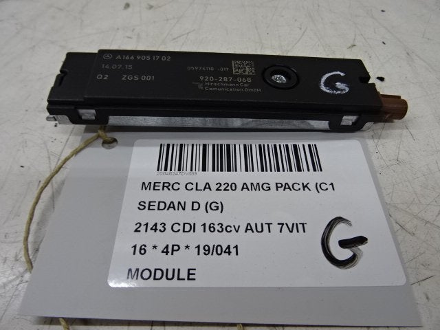UNITE ELECTRONIQUE Mercedes-Benz CLA (117.3) (A1669051702), Utilisé, Mercedes-Benz
