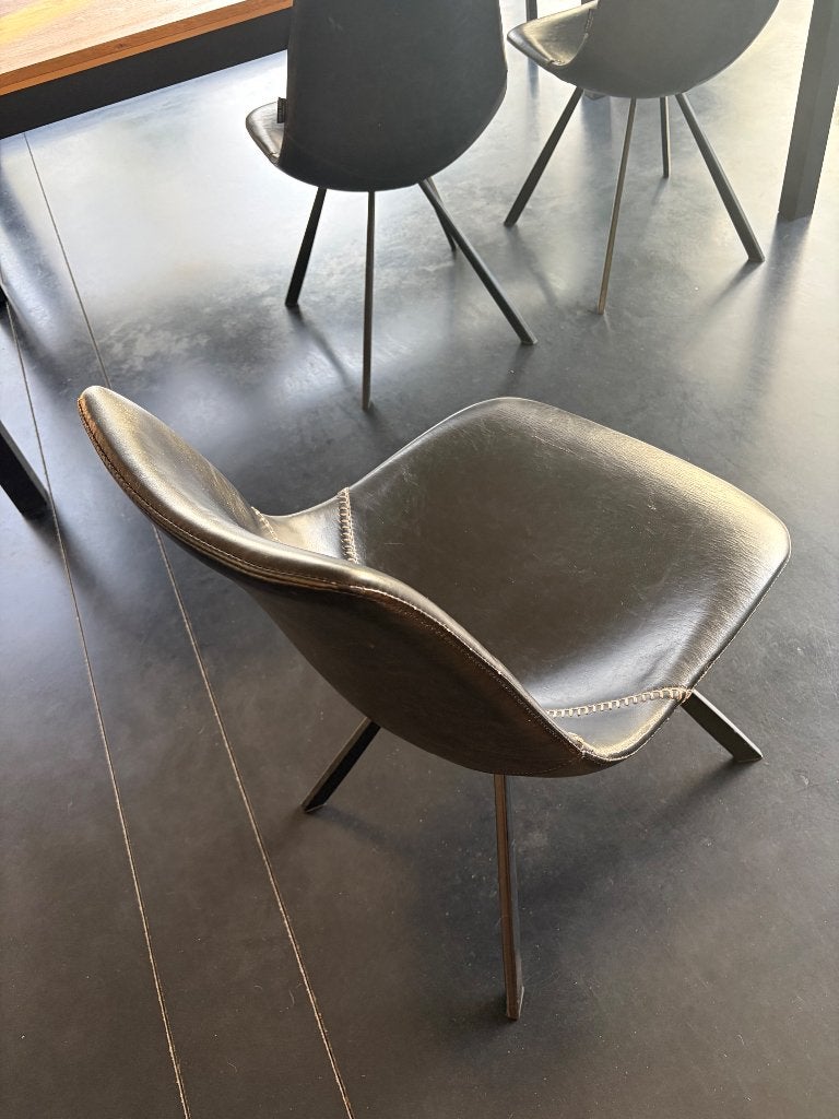 3 stoelen, Huis en Inrichting, Ophalen, Gebruikt, Zwart, Drie