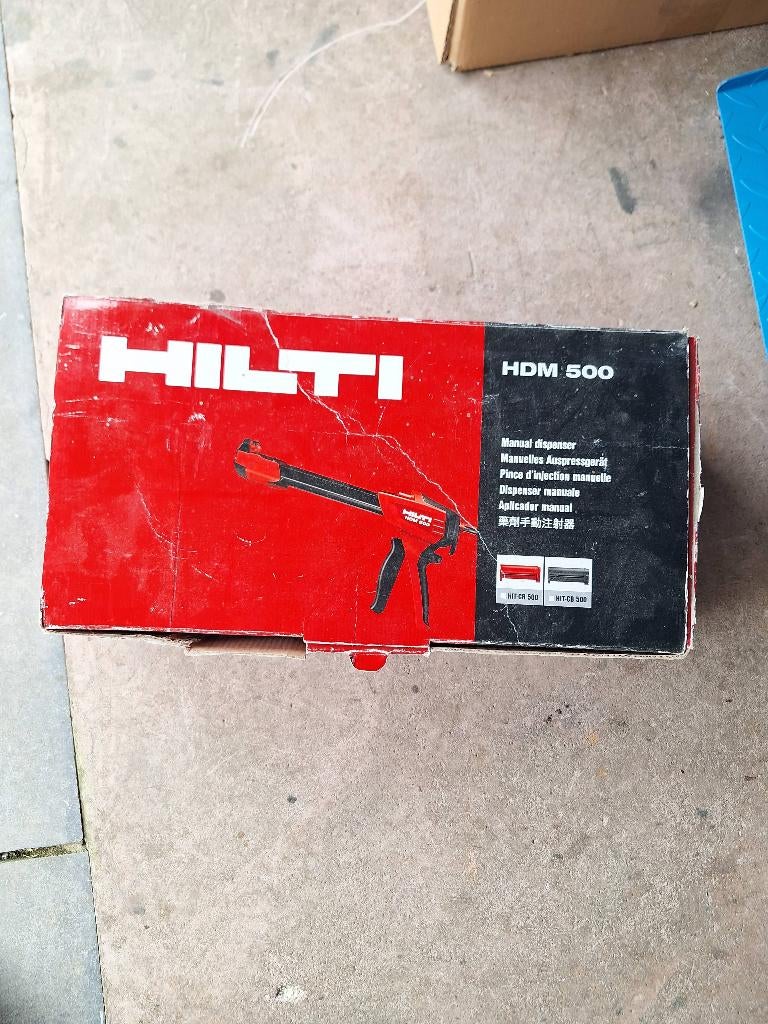 Hilti HDM 500, Ophalen, Gebruikt