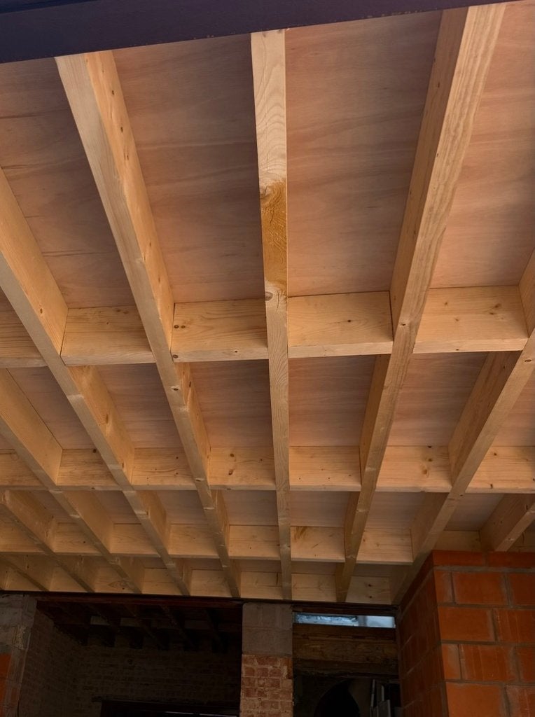7 x Geschaafde balk Epicea 75x225 100%PEFC, Ophalen, Gebruikt, 250 cm of meer, Balken