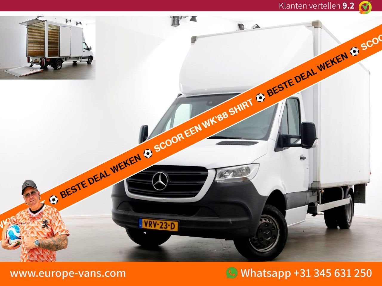 Mercedes-Benz Sprinter 515 CDI 150pk 9G Automaat Bakwagen me, Automaat, Wit, Mercedes-Benz, Bedrijf