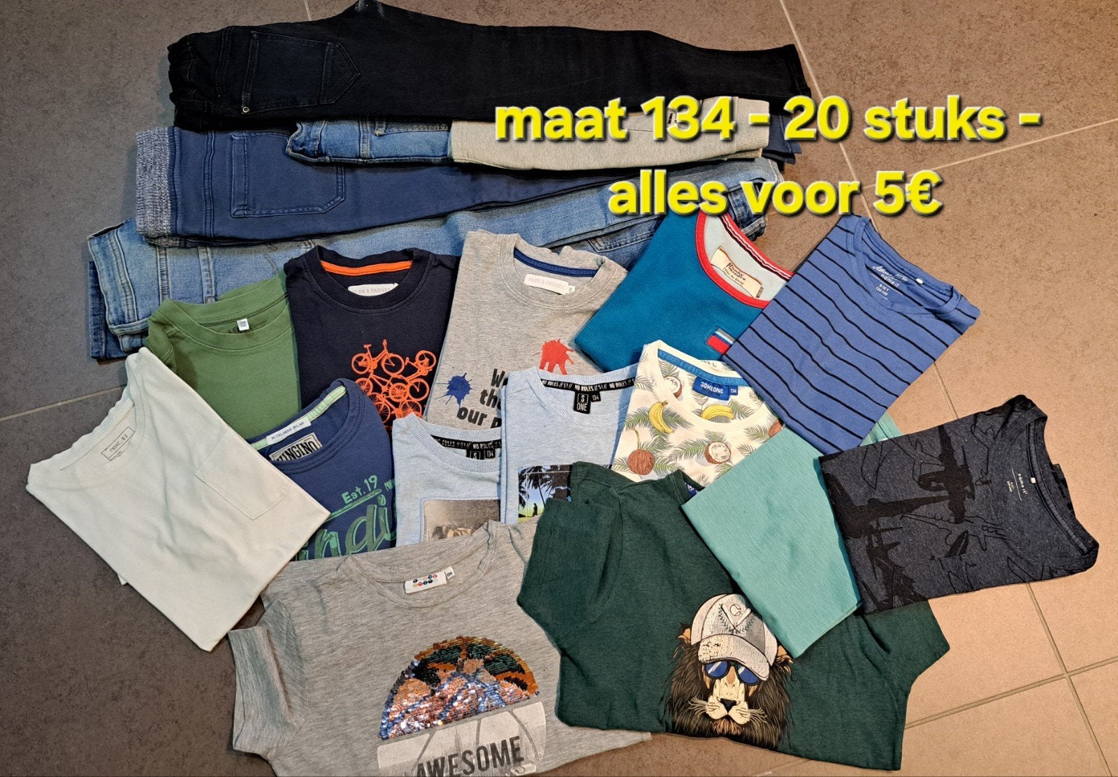 kinderkleding maat 134, Kleding | Heren, Heren-kledingpakketten, Ophalen