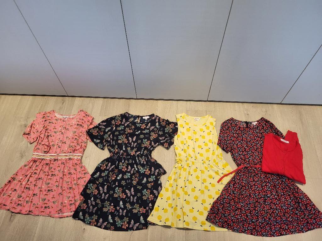 Pakket jurkjes zomer maat 134, Ophalen, Meisje, Zo goed als nieuw, Jurk of Rok