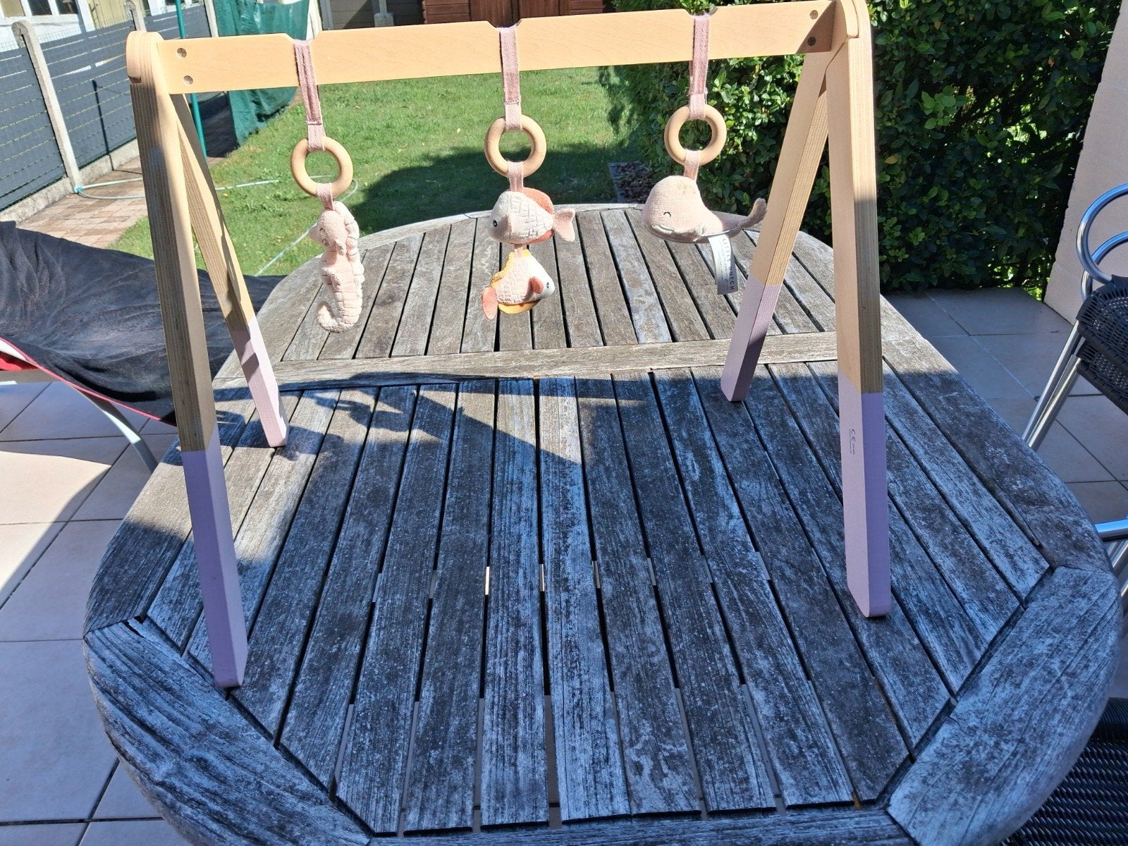 Houten ontdekkingsrek voor baby's, Ophalen, Ontdekken