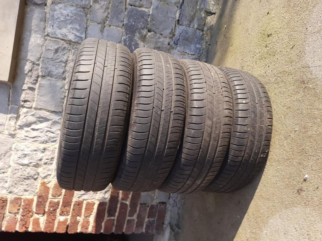 4 Michelin energy saver green 195/65R15 montés sur jantes, Enlèvement, Utilisé, Jante(s)